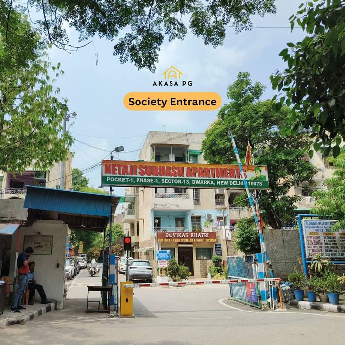 Netaji Subhash Apartments gated society entrance, Sector 13 Dwarka